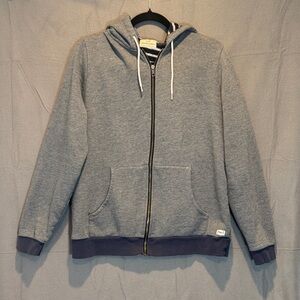 Marine Layer Heather Gray Full Zip-Up Sweater